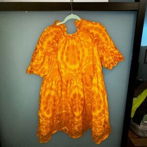 Sézane yellow lace minidress, size 10